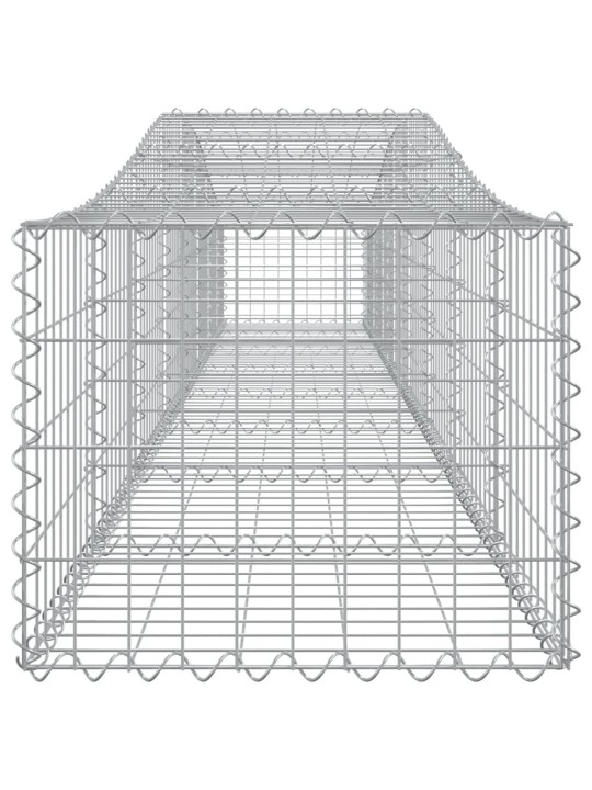 Kaarekujulised gabioonkorvid 10 tk, 400x50x40/60 cm, raud