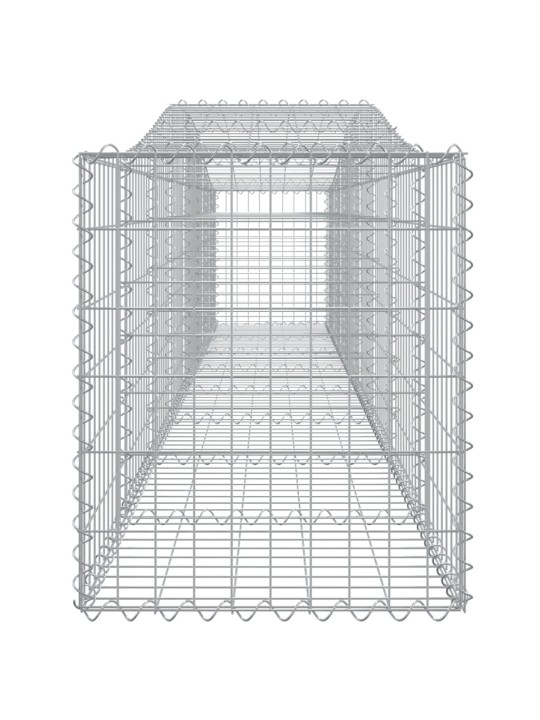 Kaarekujulised gabioonkorvid 2 tk, 400x50x60/80 cm, raud