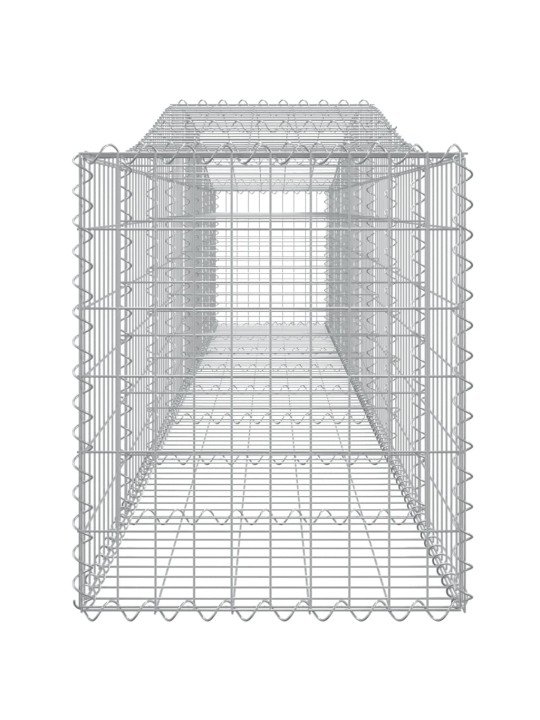 Kaarekujulised gabioonkorvid 3 tk, 400x50x60/80 cm, raud