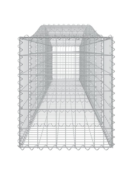 Kaarekujulised gabioonkorvid 5 tk, 400x50x60/80 cm, raud