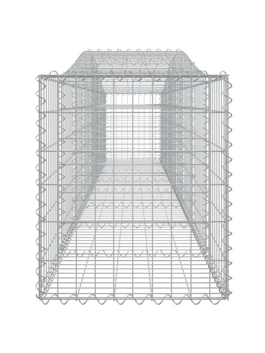 Kaarekujulised gabioonkorvid 9 tk, 400x50x60/80 cm, raud