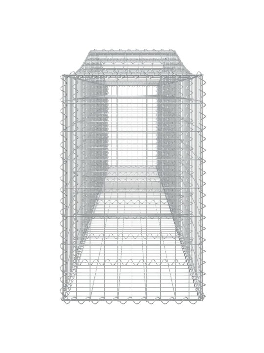 Kaarekujulised gabioonkorvid 3 tk, 400x50x80/100 cm, raud