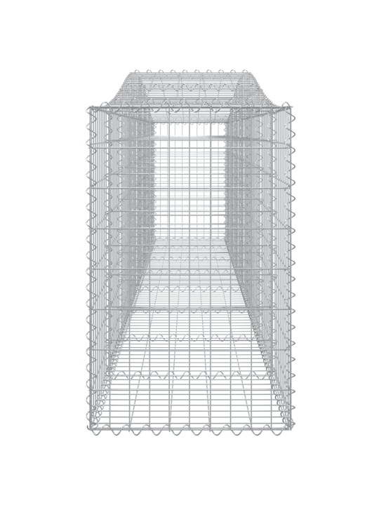 Kaarekujulised gabioonkorvid 25 tk, 400x50x80/100 cm, raud