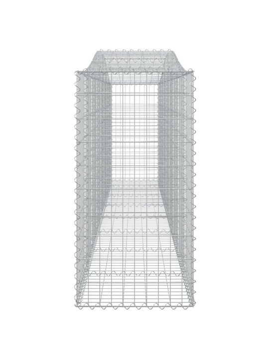 Kaarekujulised gabioonkorvid 2 tk, 400x50x100/120 cm, raud