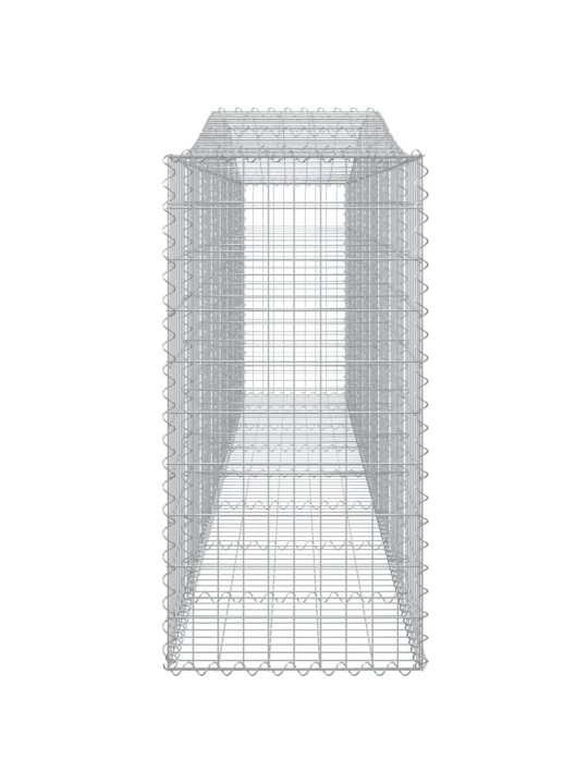 Kaarekujulised gabioonkorvid 15 tk, 400x50x100/120 cm, raud