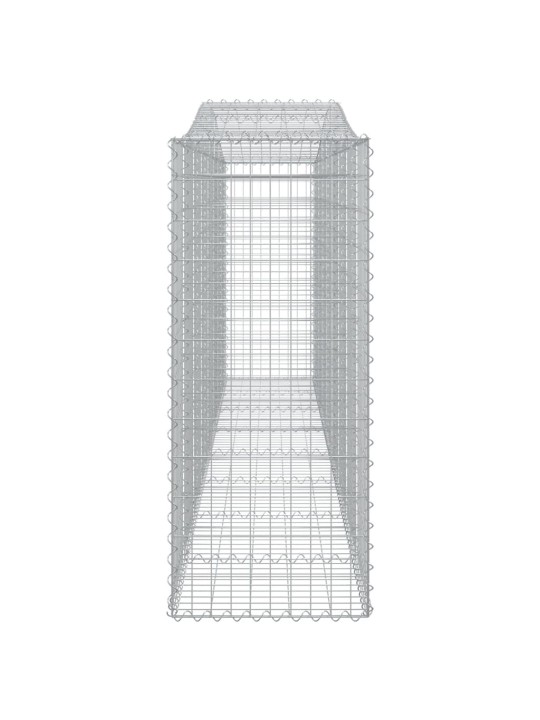 Kaarekujulised gabioonkorvid 4 tk, 400x50x120/140 cm, raud