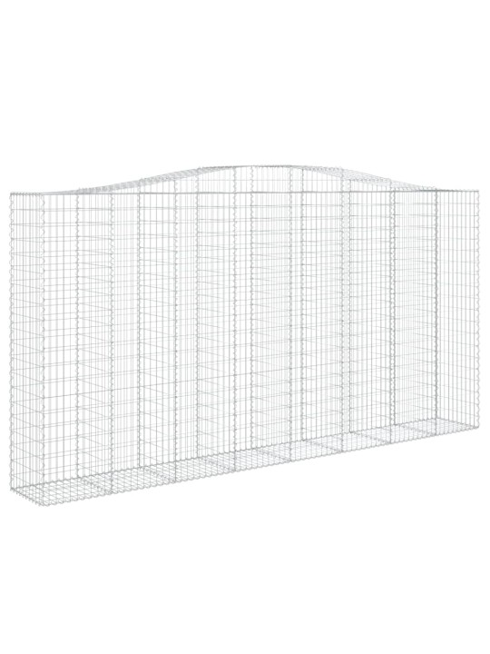 Kaarekujulised gabioonkorvid 8 tk, 400 x 50 x 200/220 cm, raud