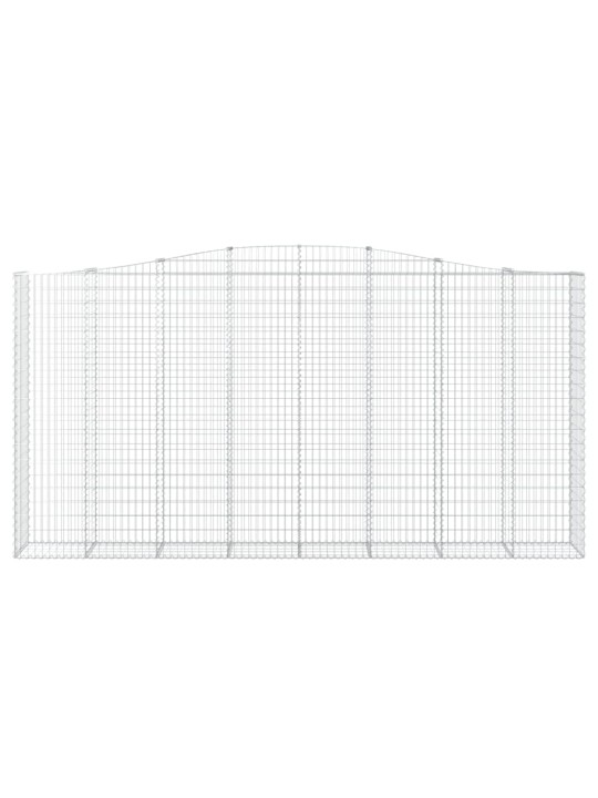 Kaarekujulised gabioonkorvid 8 tk, 400 x 50 x 200/220 cm, raud
