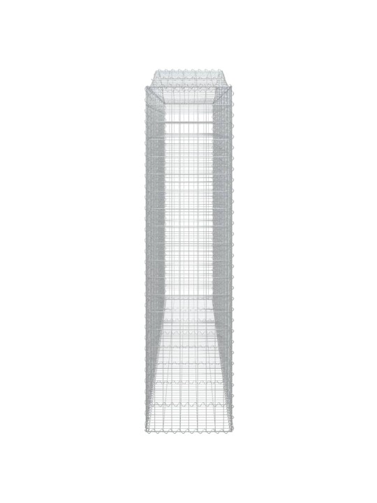 Kaarekujulised gabioonkorvid 8 tk, 400 x 50 x 200/220 cm, raud