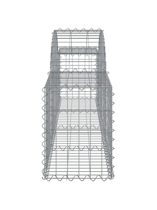 Kaarekujulised gabioonkorvid 2 tk, 200x30x40/60 cm, raud