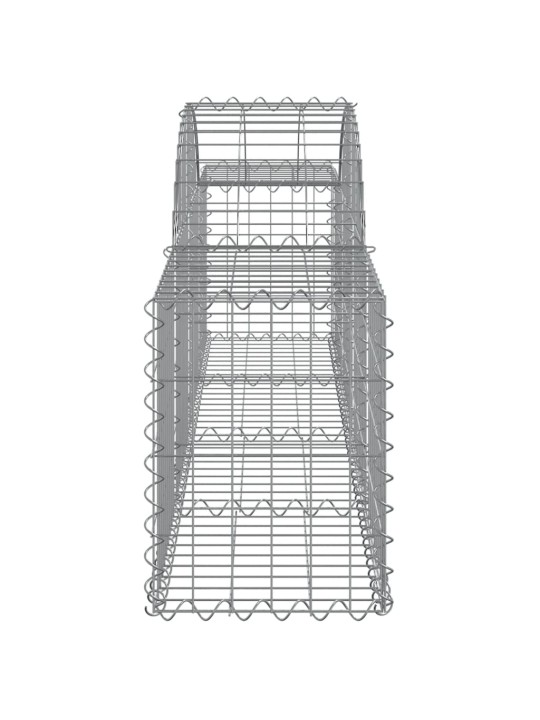 Kaarekujulised gabioonkorvid 3 tk, 200x30x40/60 cm, raud