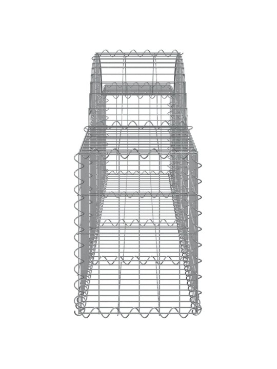 Kaarekujulised gabioonkorvid 10 tk, 200x30x40/60 cm, raud