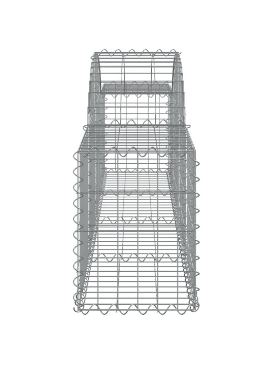 Kaarekujulised gabioonkorvid 15 tk, 200x30x40/60 cm, raud