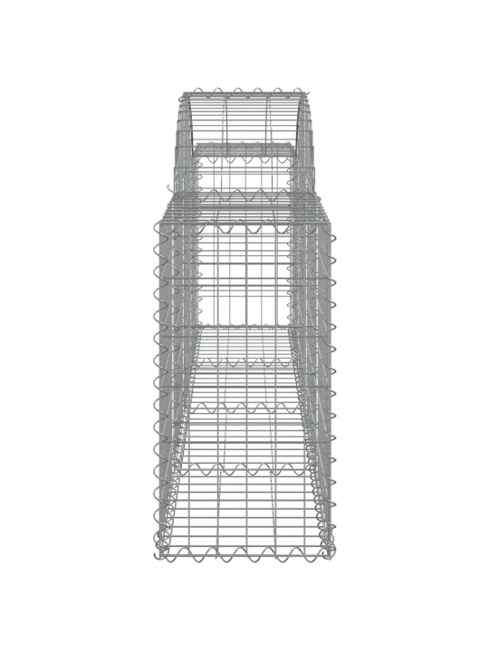 Kaarekujulised gabioonkorvid 5 tk, 200x30x60/80 cm, raud