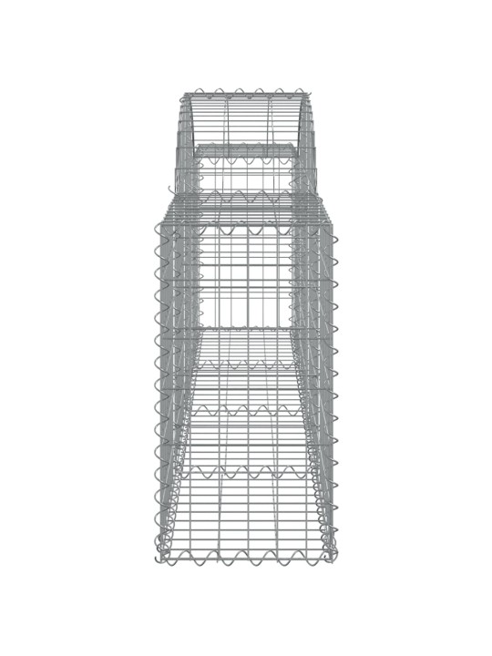 Kaarekujulised gabioonkorvid 25 tk, 200x30x60/80 cm, raud