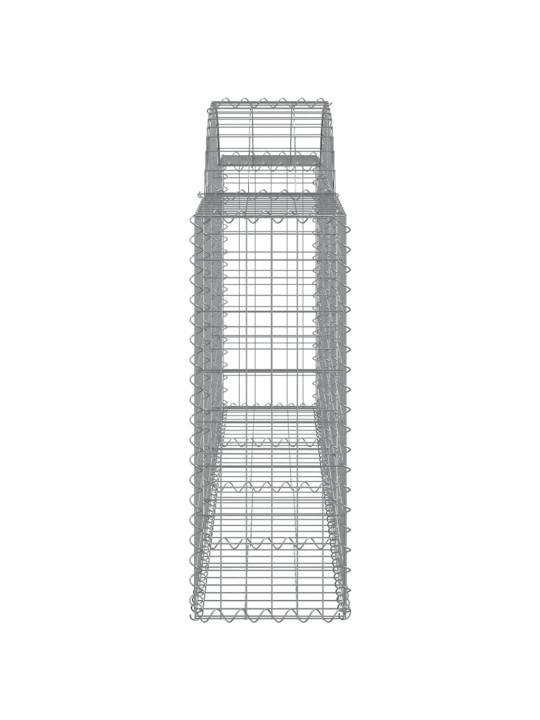 Kaarekujulised gabioonkorvid 3 tk, 200x30x80/100 cm, raud