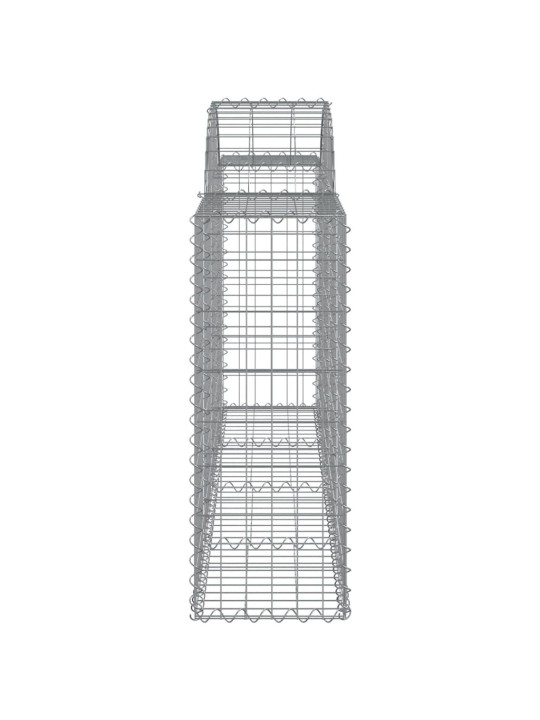 Kaarekujulised gabioonkorvid 5 tk, 200x30x80/100 cm, raud