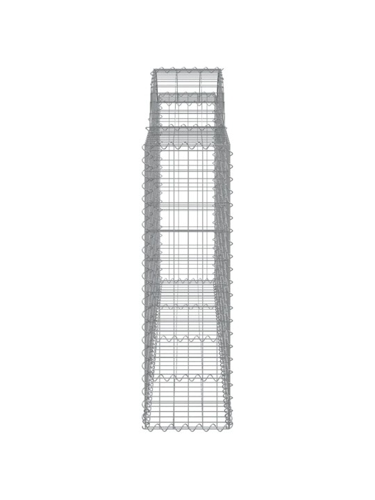 Kaarekujulised gabioonkorvid 2 tk, 200x30x100/120 cm, raud