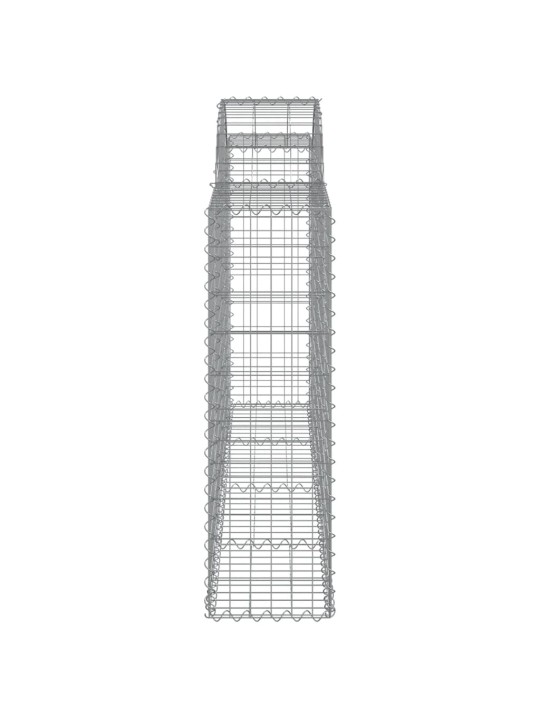 Kaarekujulised gabioonkorvid 3 tk, 200x30x100/120 cm, raud