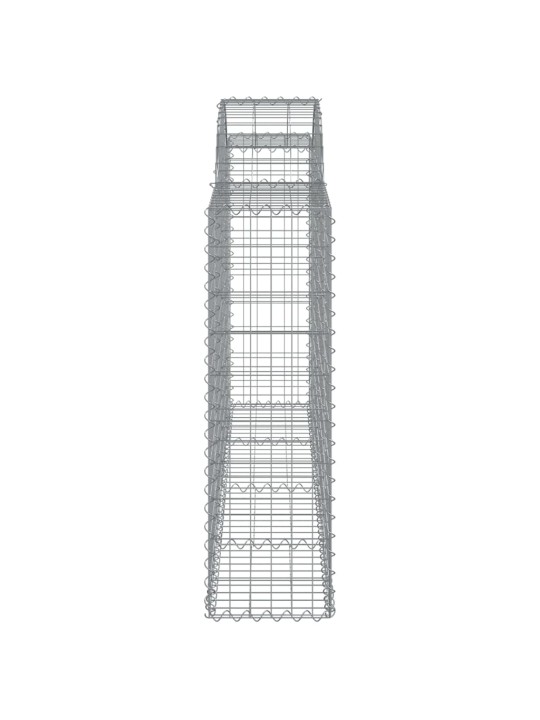 Kaarekujulised gabioonkorvid 5 tk, 200x30x100/120 cm, raud