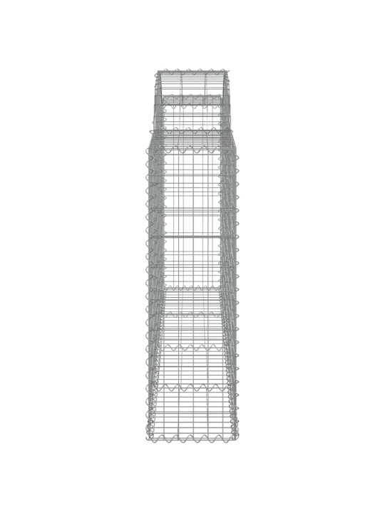 Kaarekujulised gabioonkorvid 15 tk, 200x30x100/120 cm, raud