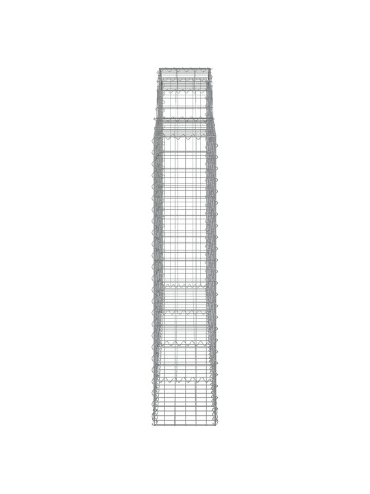 Kaarekujulised gabioonkorvid 20 tk, 200x30x140/160 cm, raud