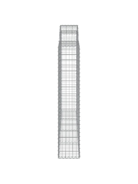 Kaarekujulised gabioonkorvid 2 tk, 200x30x160/180 cm, raud