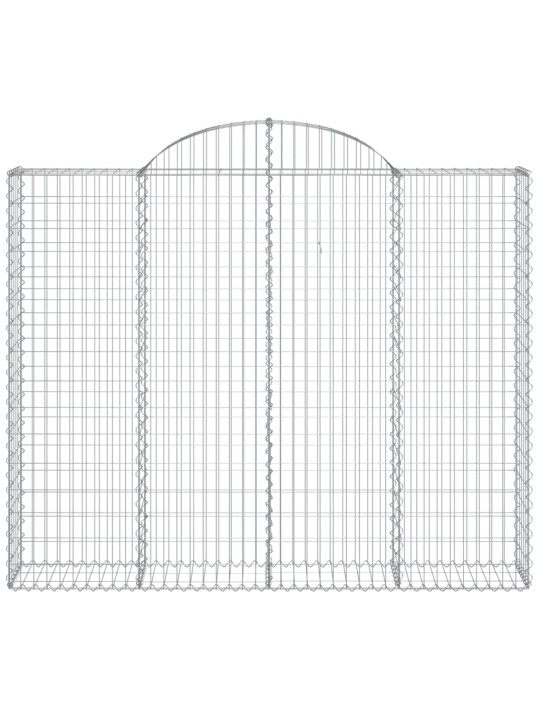 Kaarekujulised gabioonkorvid 3 tk, 200x30x160/180 cm, raud