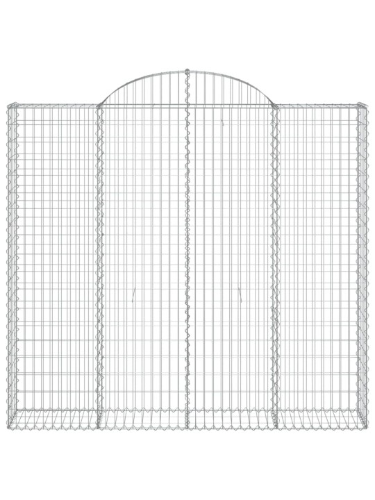 Kaarekujulised gabioonkorvid 2 tk, 200x30x180/200 cm, raud