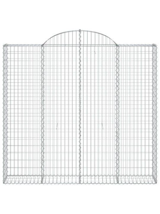 Kaarekujulised gabioonkorvid 7 tk, 200x30x180/200 cm, raud