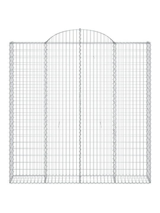 Kaarekujulised gabioonkorvid 2 tk, 200x30x200/220 cm, raud