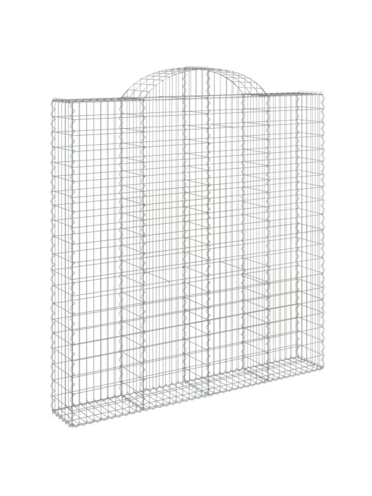 Kaarekujulised gabioonkorvid 4 tk, 200x30x200/220 cm, raud