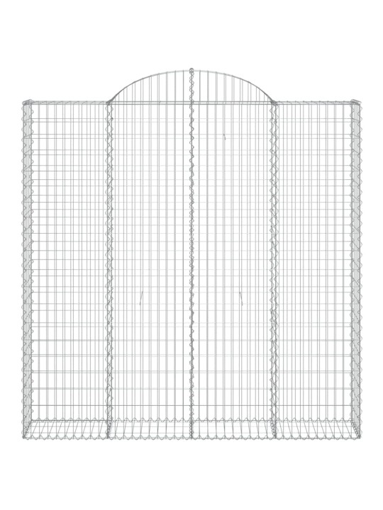 Kaarekujulised gabioonkorvid 7 tk, 200x30x200/220 cm, raud