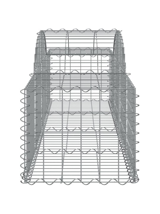 Kaarekujulised gabioonkorvid 2 tk, 200x50x40/60 cm, raud