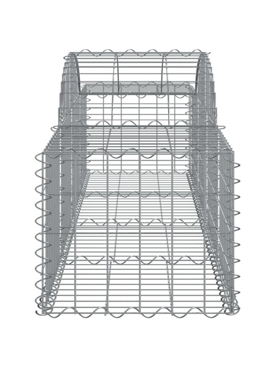 Kaarekujulised gabioonkorvid 3 tk, 200x50x40/60 cm, raud