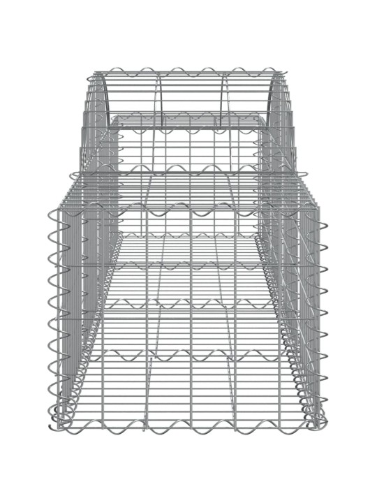 Kaarekujulised gabioonkorvid 9 tk, 200x50x40/60 cm, raud