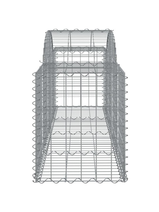 Kaarekujulised gabioonkorvid 2 tk, 200x50x60/80 cm, raud