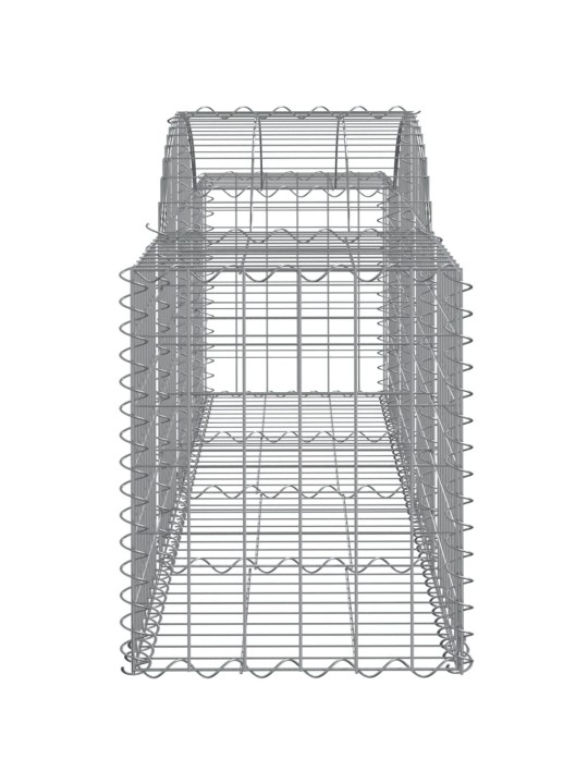 Kaarekujulised gabioonkorvid 4 tk, 200x50x60/80 cm, raud