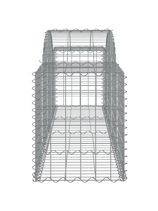 Kaarekujulised gabioonkorvid 10 tk, 200x50x60/80 cm, raud