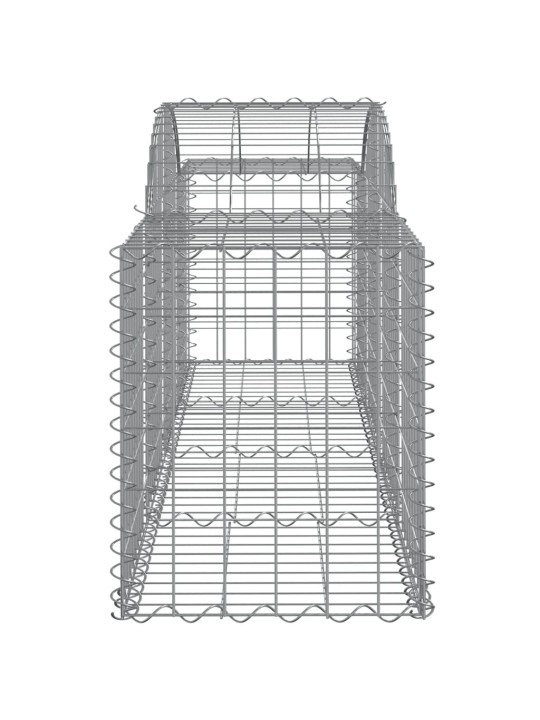 Kaarekujulised gabioonkorvid 11 tk, 200x50x60/80 cm, raud