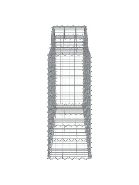 Kaarekujulised gabioonkorvid 2 tk, 200x50x100/120 cm, raud