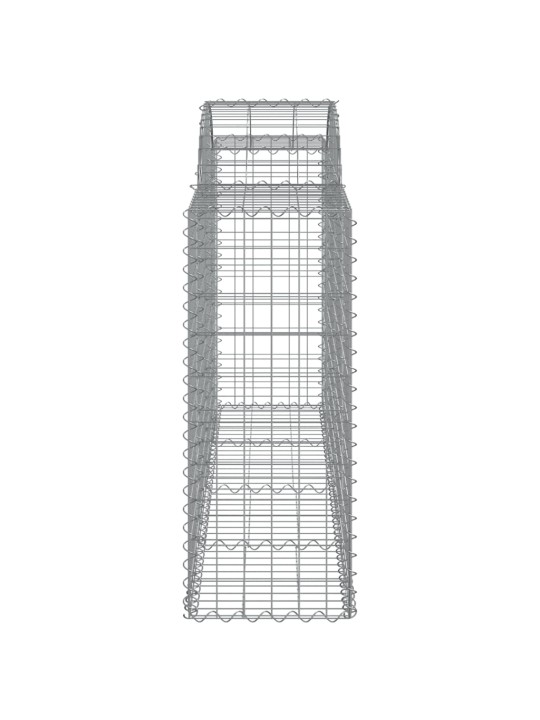 Kaarekujulised gabioonkorvid 3 tk, 200x50x100/120 cm, raud