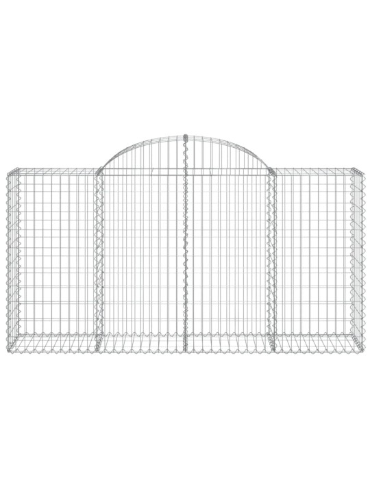 Kaarekujulised gabioonkorvid 4 tk, 200x50x100/120 cm, raud