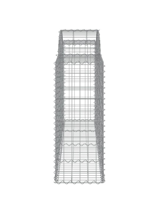 Kaarekujulised gabioonkorvid 15 tk, 200x50x100/120 cm, raud