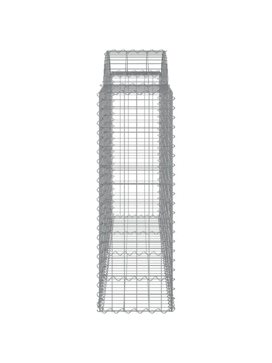 Kaarekujulised gabioonkorvid 2 tk, 200x50x120/140 cm, raud