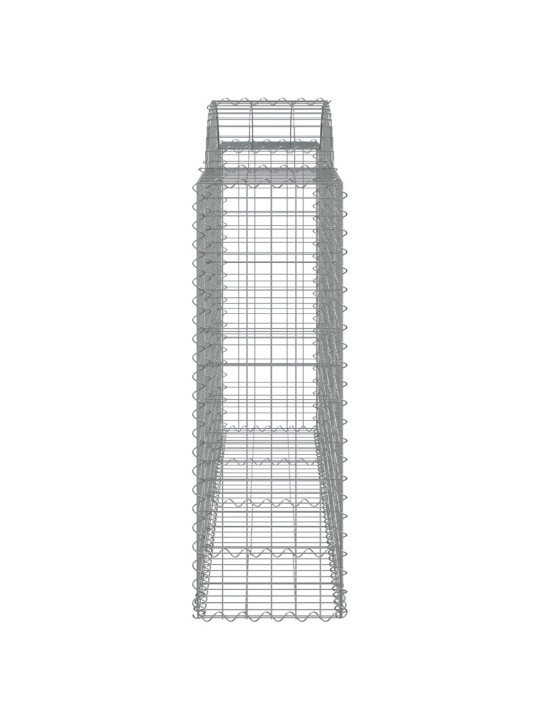 Kaarekujulised gabioonkorvid 4 tk, 200x50x120/140 cm, raud