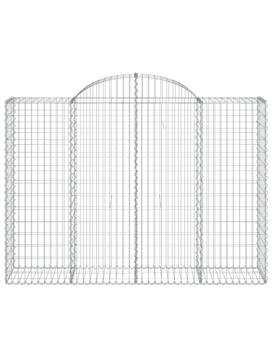 Kaarekujulised gabioonkorvid 2 tk, 200x50x140/160 cm, raud