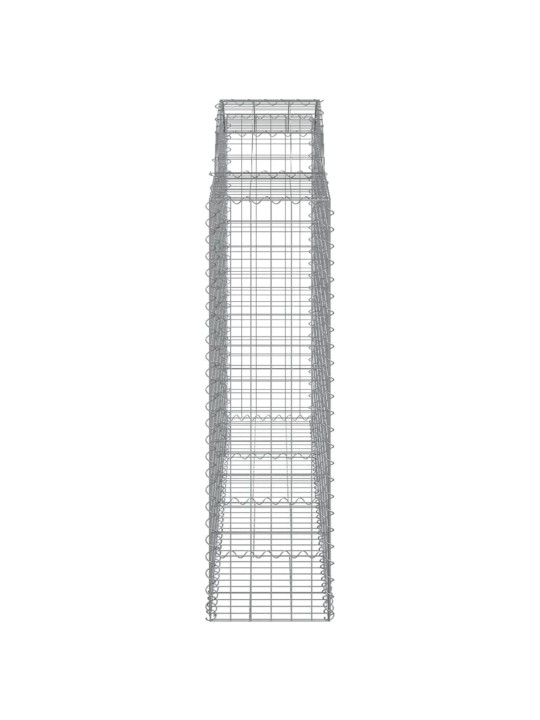 Kaarekujulised gabioonkorvid 2 tk, 200x50x140/160 cm, raud