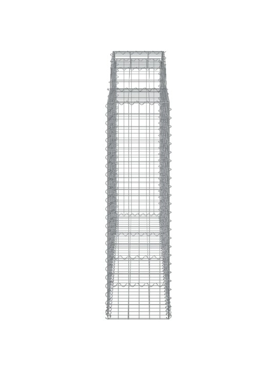 Kaarekujulised gabioonkorvid 3 tk, 200x50x140/160 cm, raud