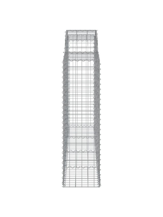 Kaarekujulised gabioonkorvid 5 tk, 200x50x140/160 cm, raud